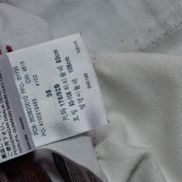 Levi's‎ 36 x 10" Red 36382 Flat Front Chino Shorts - Picture 5 of 7